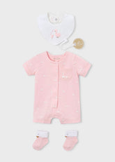 Set Pelele Estampado Patos Rosa Mayoral