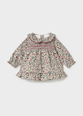 Vestido Resortado Estampado Flores Lirio Mayoral