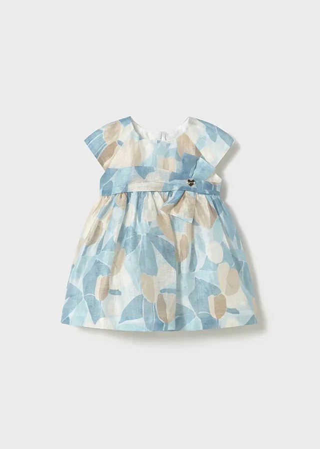 Vestido Estampado Moño Azul Mayoral