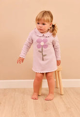 Vestido Tejido Flor Lila Boboli modelo