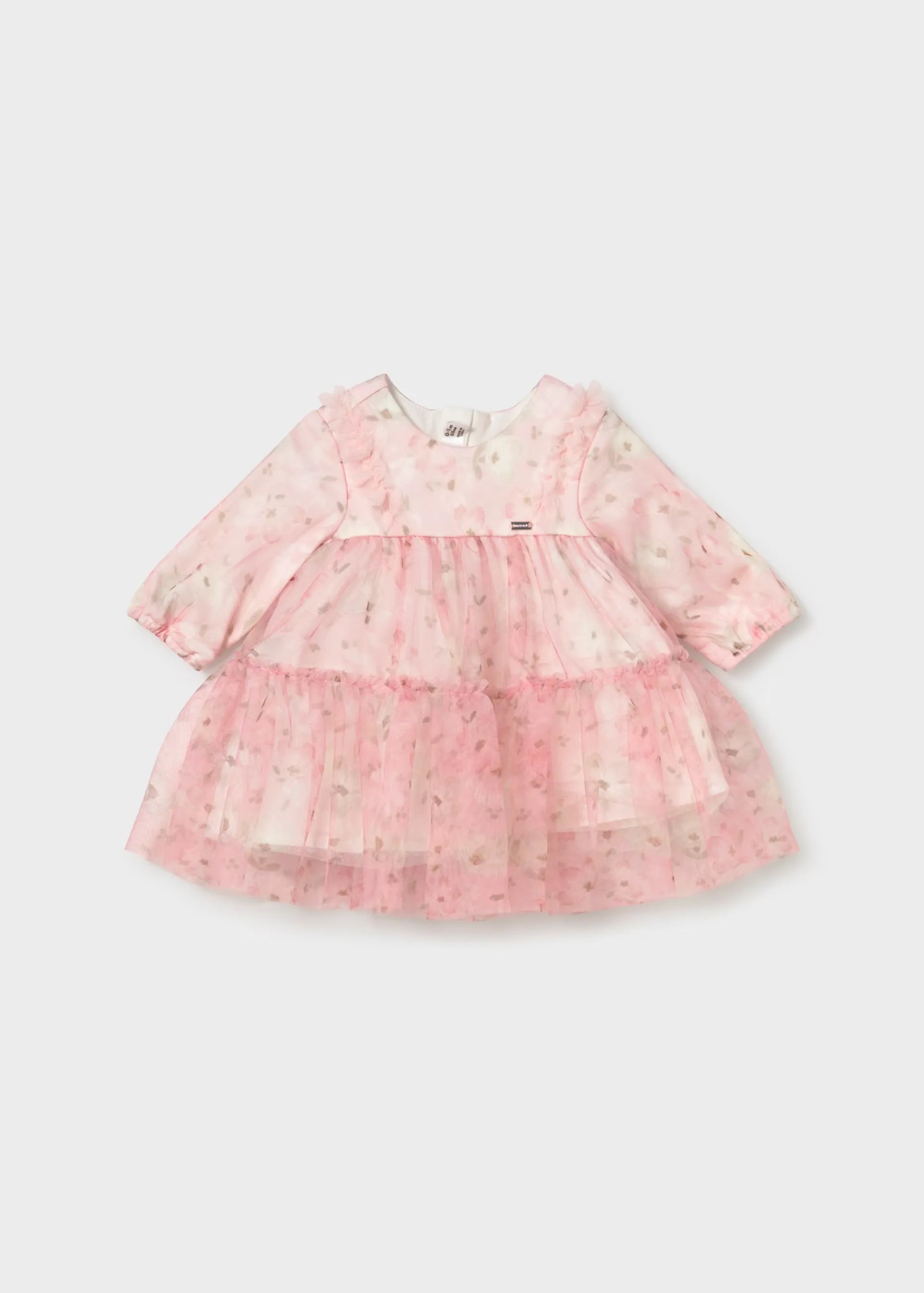 Vestido Tul Flores Rose Mayoral