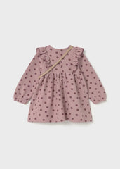 Vestido Puntos Con Bolso Rosa Mayoral estilo