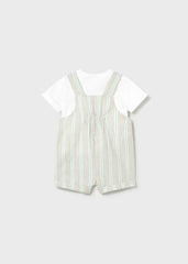 Conjunto Overol Rayas Beige Mayoral