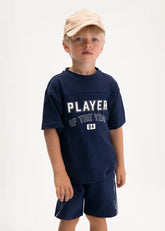Conjunto Bermuda Estampado Navy Player Mayoral modelo