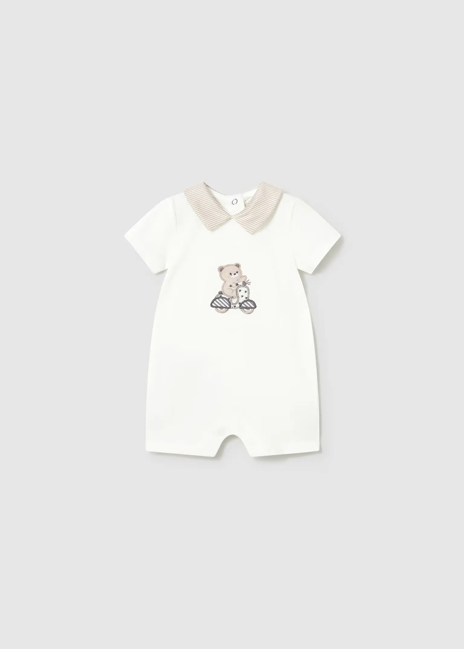 Pelele Cuello Oso y Moto Beige Mayoral