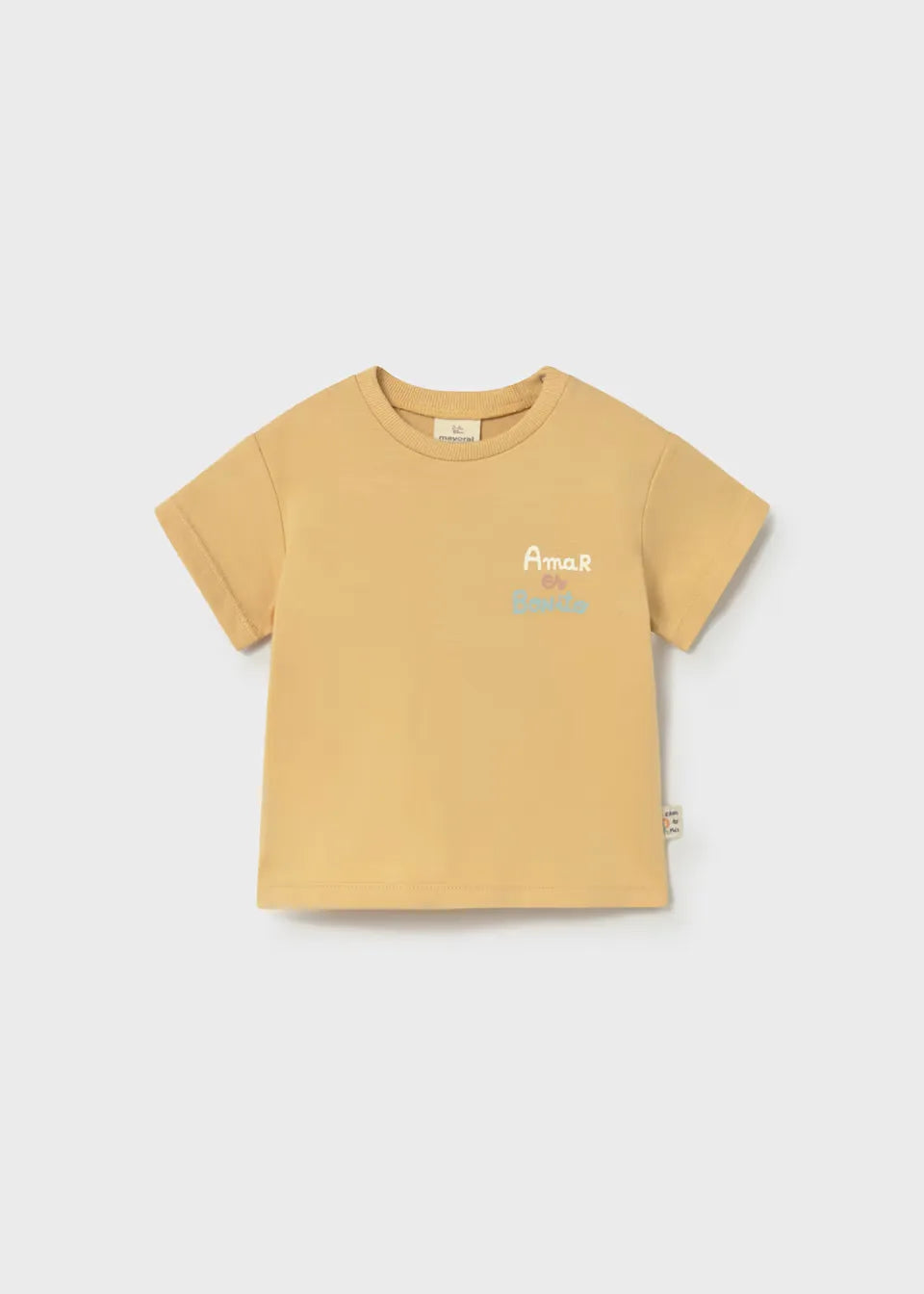 Camiseta Estampado Frase Amarillo Mayoral