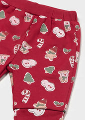 Conjunto 3 Piezas Bordado Papá Noel Rojo uso