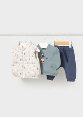 Conjunto 3 Piezas Chaleco Bosque Azul Mayoral