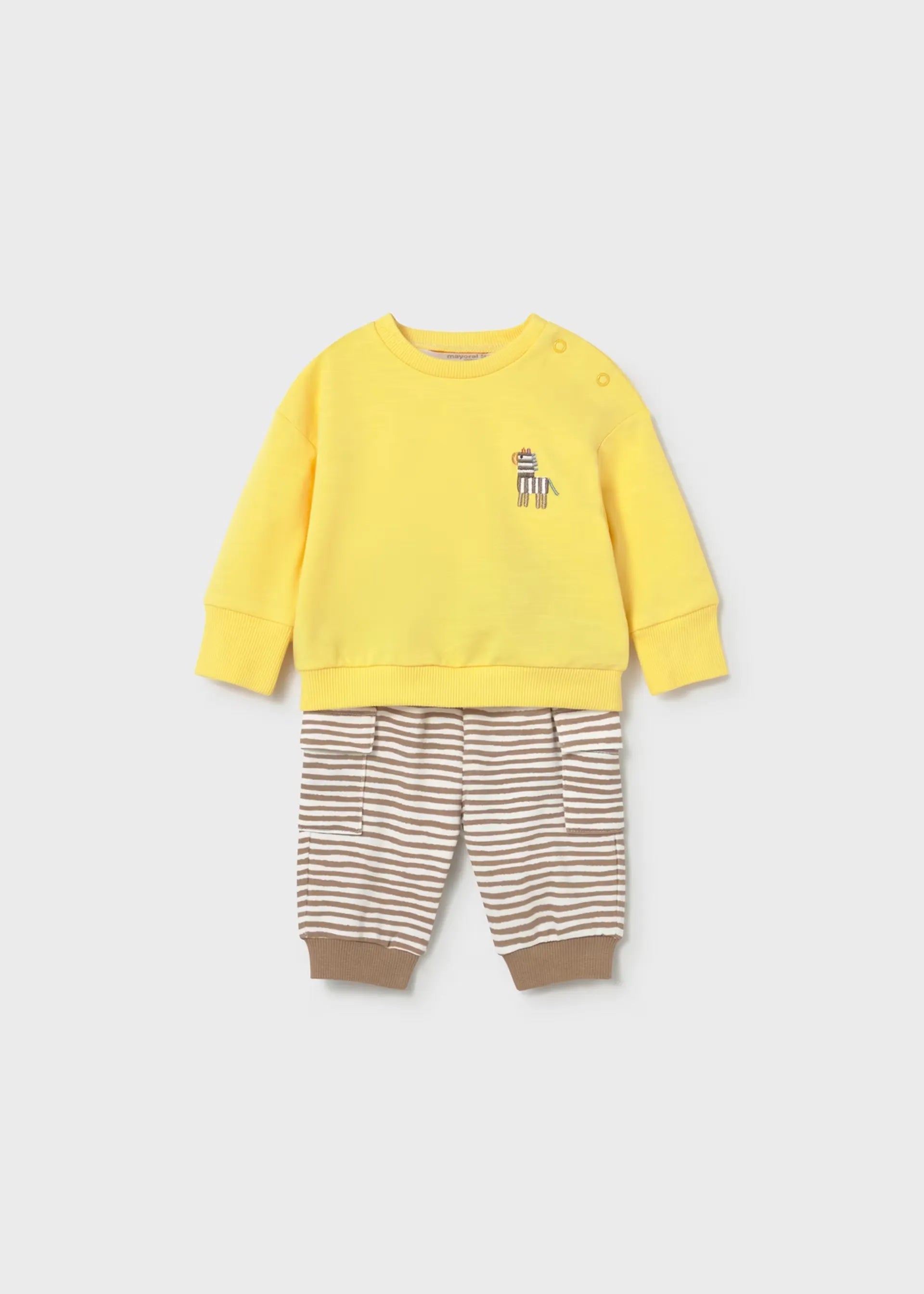 Conjunto Saco Pantalón Cebra Amarillo