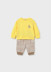Conjunto Saco Pantalón Cebra Amarillo