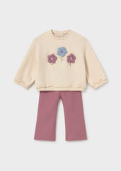 Conjunto Pantalon Bordado Flores Violeta Mayoral