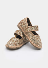 Baletas Alpargatas Mercedita Glitter Oro Mayoral