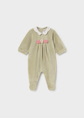 Set 2 Pijamas Bordado Laurel Flores Verde Mayoral Moda
