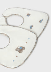 Set 2 Baberos Carro Beige Mayoral