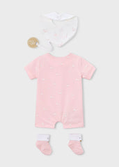 Set Pelele Estampado Patos Rosa Mayoral estilo