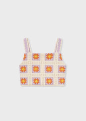 Blusa Crochet Flores Lila Mayoral