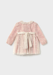 Vestido Tul Cuello Rosa Mayoral estilo