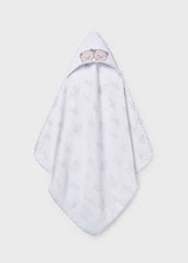 Toalla con Capota Estampado Osos Beige Mayoral