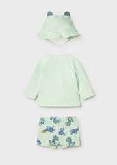 Traje de Baño Estampado Hipopotamo Menta Mayoral estilo
