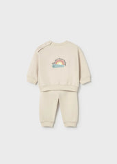 Conjunto Saco Estampado Unisex Beige Mayoral estilo