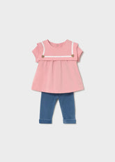 Conjunto Leggins Denim Rosa Mayoral