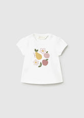 Blusa Estampado Flores y Fruta Blanco Mayoral