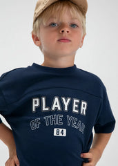 Conjunto Bermuda Estampado Navy Player Mayoral niño