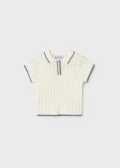 Blusa Polo Tricot Blanco Mayoral