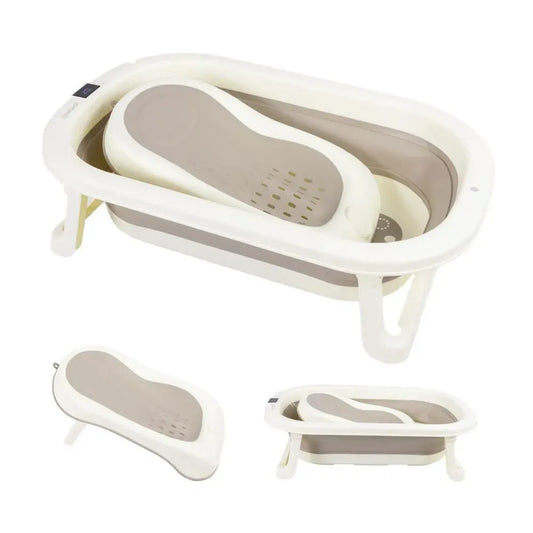 Bañera Plegable con Termometro Splash Gris Bebebsit