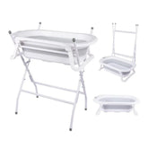 Bañera Plegable Con Soporte Alto Ocean Gris Bebebsit