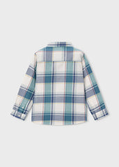 Camisa Manga Larga Cuadros Lago Azul Mayoral Revés