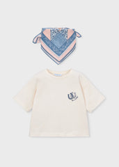 Blusa con Pañoleta Estampado Mayoral