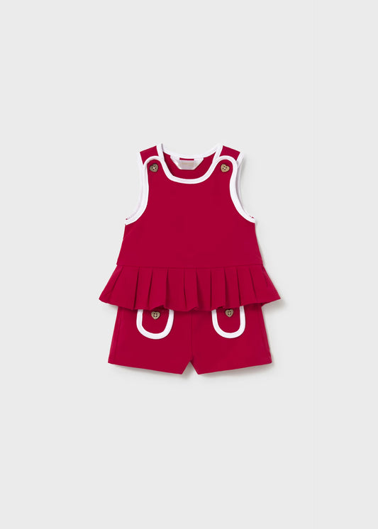 Conjunto Short Prenses Rojo Mayoral
