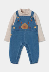 Conjunto Overol Bordado Oso Boboli