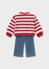 Conjunto Pantalon Lineas Raton Rojo Mayoral Moda