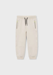 Pantalón Sudadera Cremallera Beige Mayoral