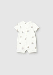 Pelele Cuello Estampado Osos Beige Mayoral estilo