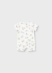 Pelele Estampado Animales Safari Blanco Mayoral estilo
