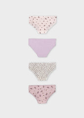 Set 3 Pantys Niña Estampado Lila Mayoral Moda