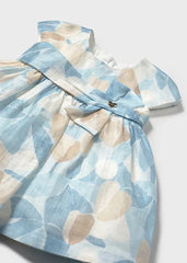 Vestido Estampado Moño Azul Mayoral detalle
