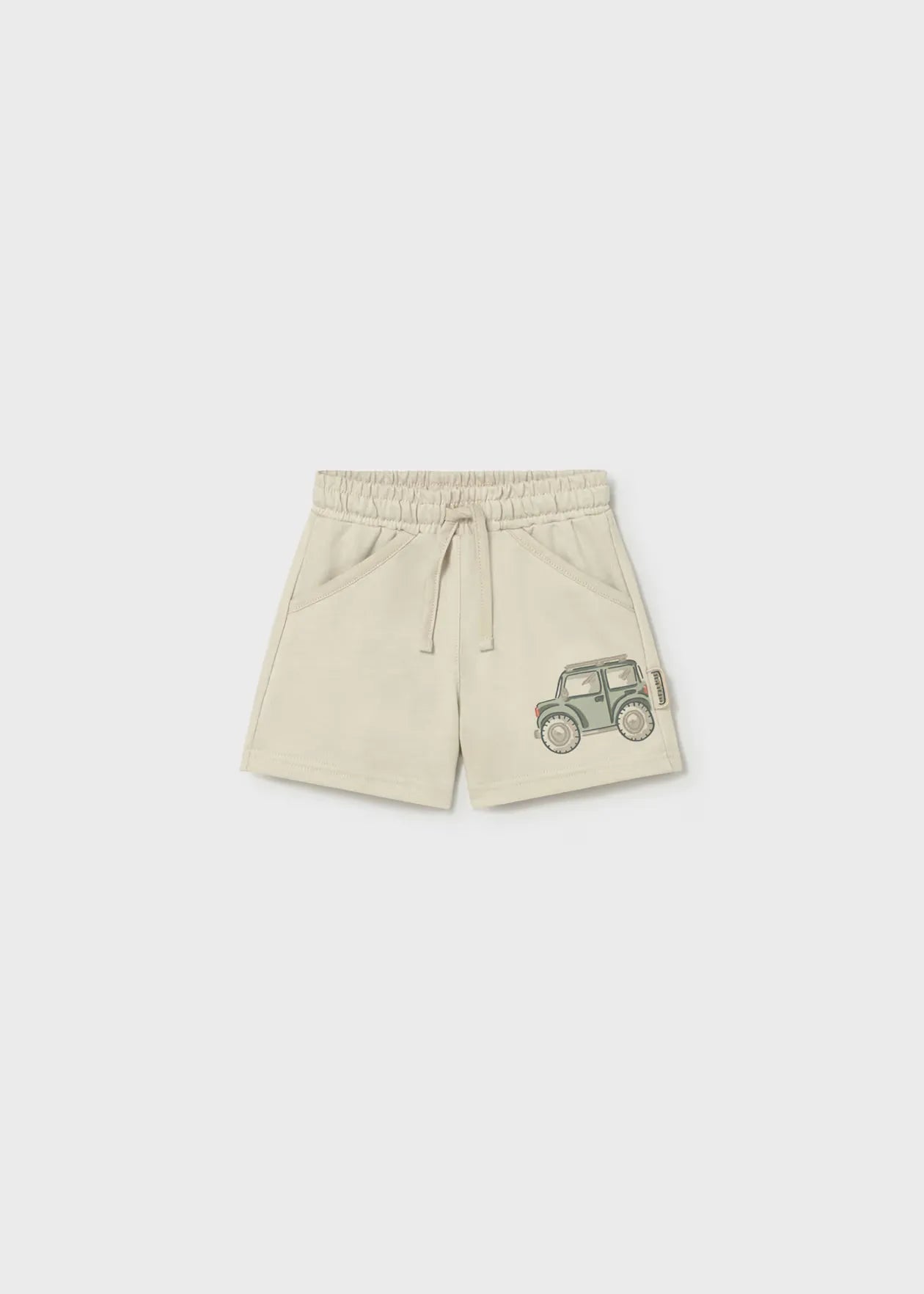 Bermuda Felpa Interactivo Carro Beige Mayoral