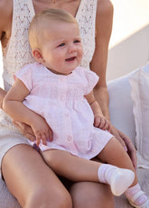 Vestido Resortado Estampado Rosa Mayoral Modelo