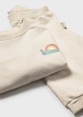 Conjunto Saco Estampado Unisex Beige Mayoral modelo