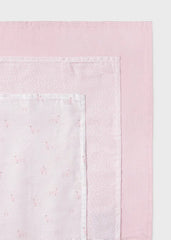 Set 3 Muselinas Estampado Rosa Mayoral ESTILO