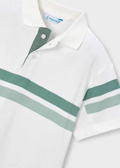 Polo Detalle Rayas Verde Blanco Mayoral