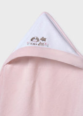 Toalla con Capota Perro Rosa Mayoral