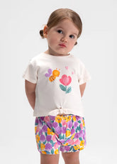 Conjunto 3 Piezas Short Estampado Mayoral modelo