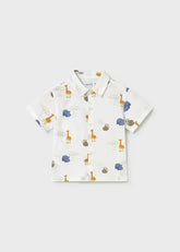 Camisa Estampado Animales Blanco Mayoral