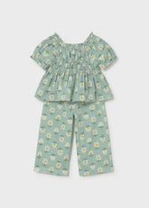 Conjunto Pantalón Flores Verde Mayoral