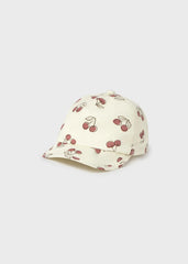 Gorra Estampado Cerezas Crema Mayoral